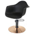 Erica Styling Chair Black - GOLD Disc Hydraulic