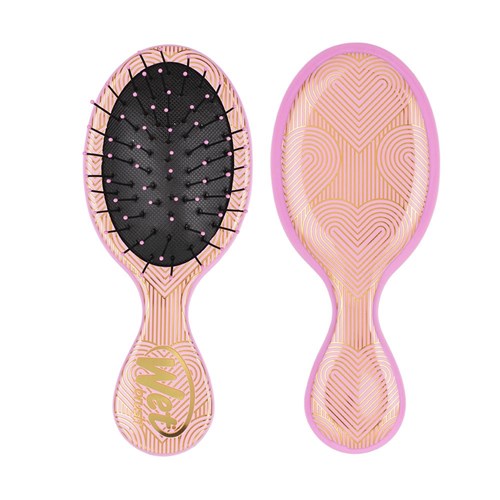 WetBrush Geo Mini Detangler Peach Hearts