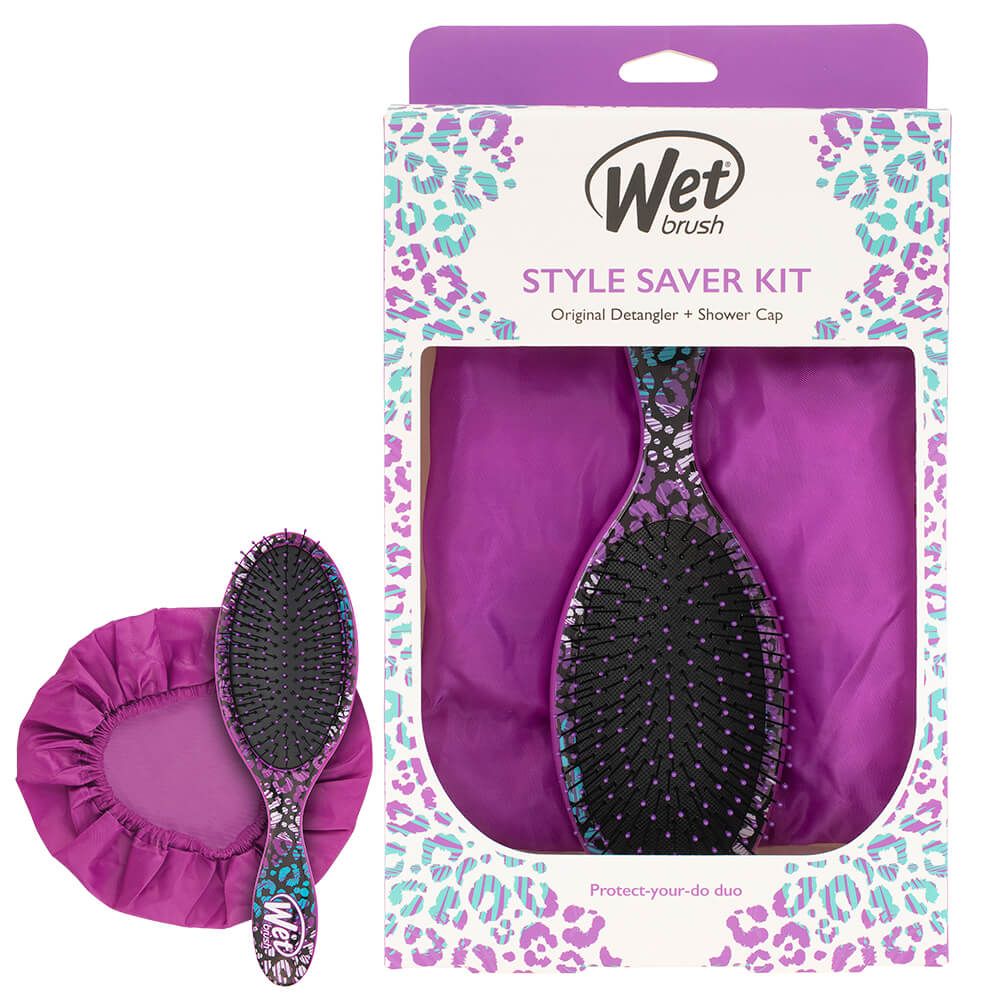 WetBrush Purple + Shower Cap