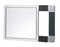 Centrix Chrome Rubber Grip Back Mirror - Black