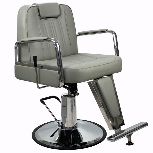 Viking Reclining Brow & Styling Chair - PEBBLE GREY