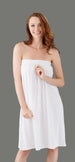 Aviva Deluxe Elastic Gown drawstring white