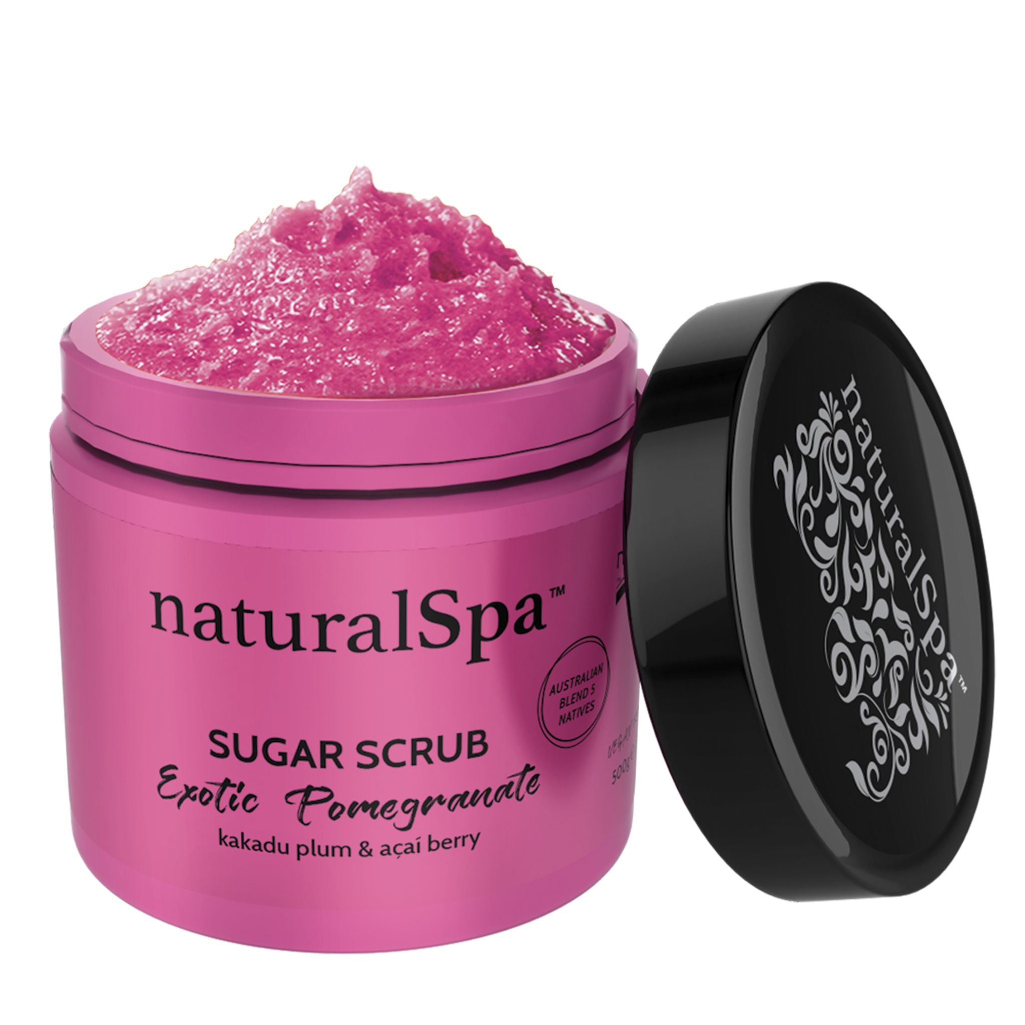 Natural Look Natural Spa Exotic Pomegranate Sugar Scrub  500g