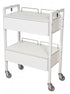 2 Drawer Trolley - WHITE Beauty Trolley