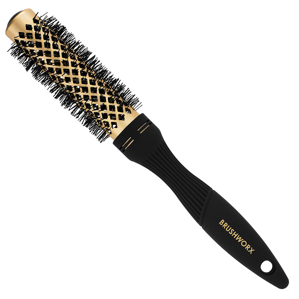 Brushworx Gold Ceramic Hot Tube Brush - 40mm Small