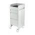 Fusion White 4 Drawer Salon Trolley - White - Clear Castor Wheels [OOS]