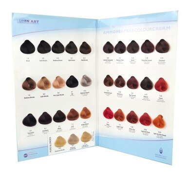 LuminArt Ammonia Free 2 Page Colour Chart