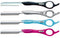 Feather Styling Razors 17cm - Transparent Fuchsia