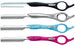 Feather Styling Razors 17cm - Transparent Fuchsia