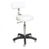 Stool - Sprint - Black Base - (White Upholstery)