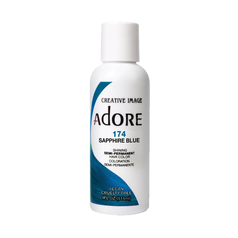 Adore Semi Permanent Hair Color - Sapphire Blue - 174