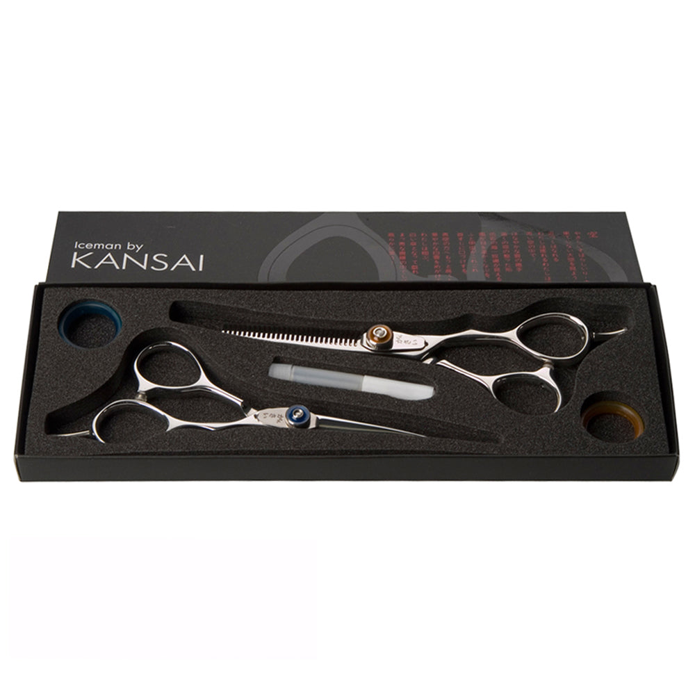 Iceman Kansai Duo Set 5.5" Scissor & Thinning Scissor - Offset