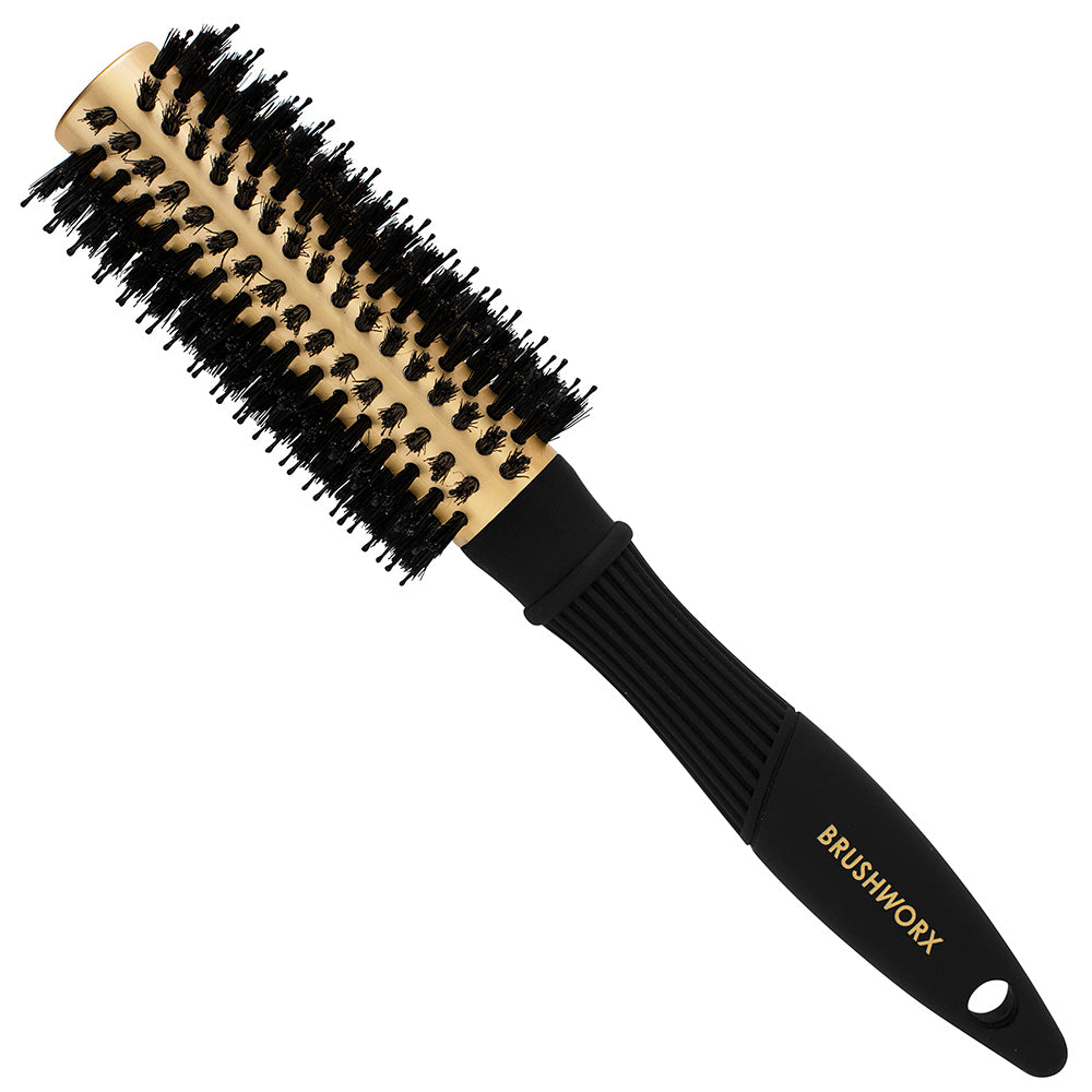 Brushworx Gold Ceramic Radial  Brush Porcupine - 50mm Medium