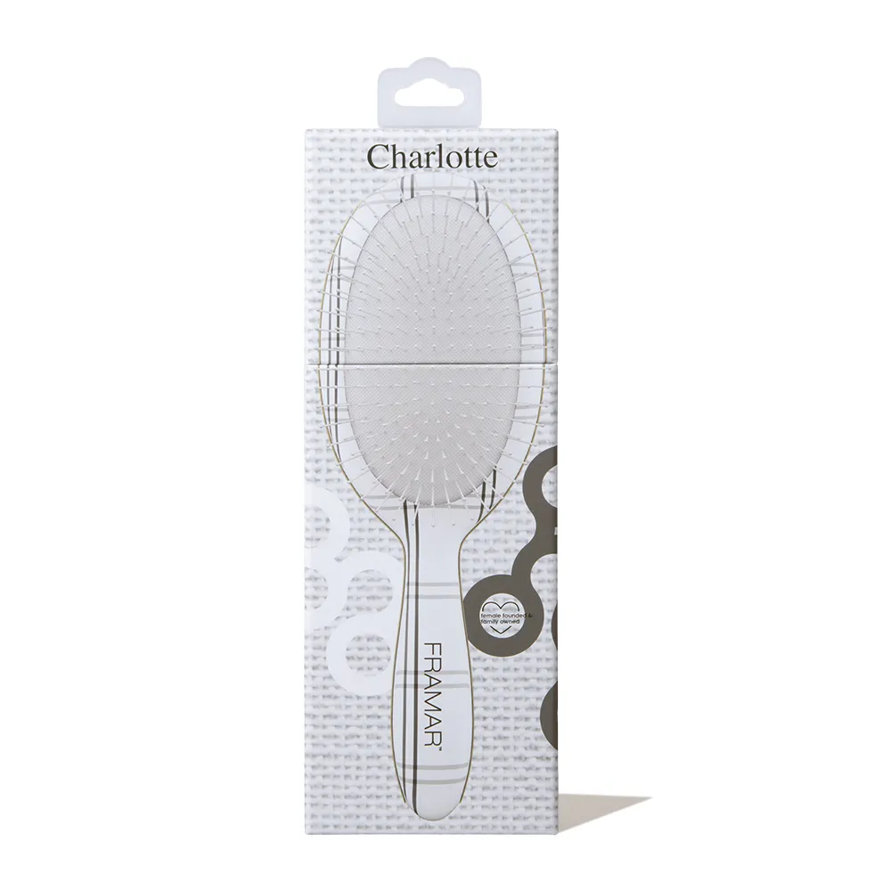 FRAMAR Plaid Hair Day Detangle Brush - Charlotte