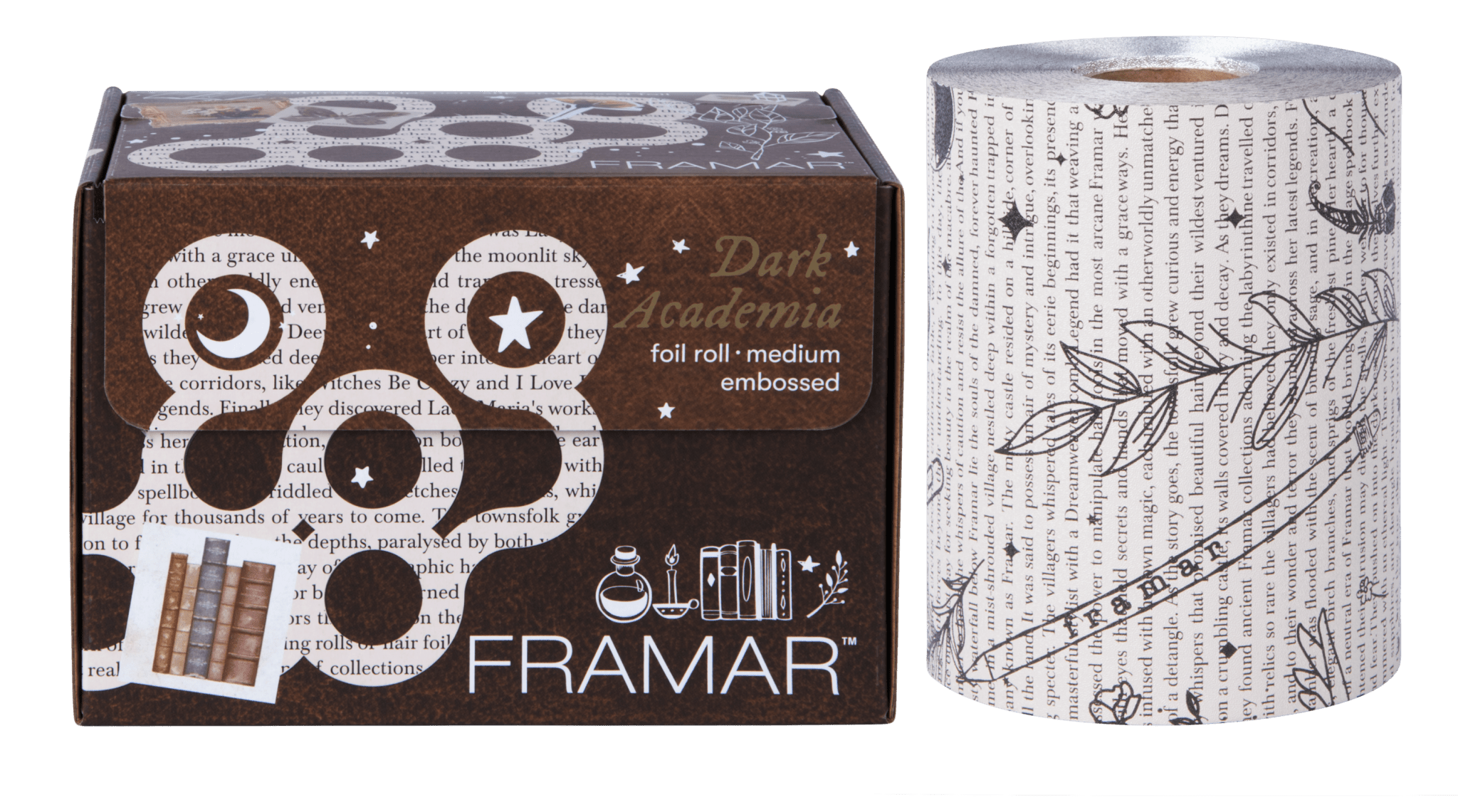 FRAMAR Dark Academia Embossed Roll -12.7cm x 97.5mtr