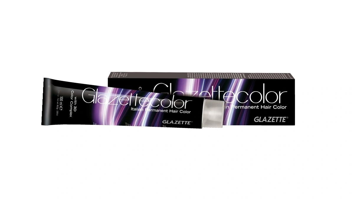 Glazette Permanent Cream Color 9K / 9.210 - Smoky Lightest Blonde 100g